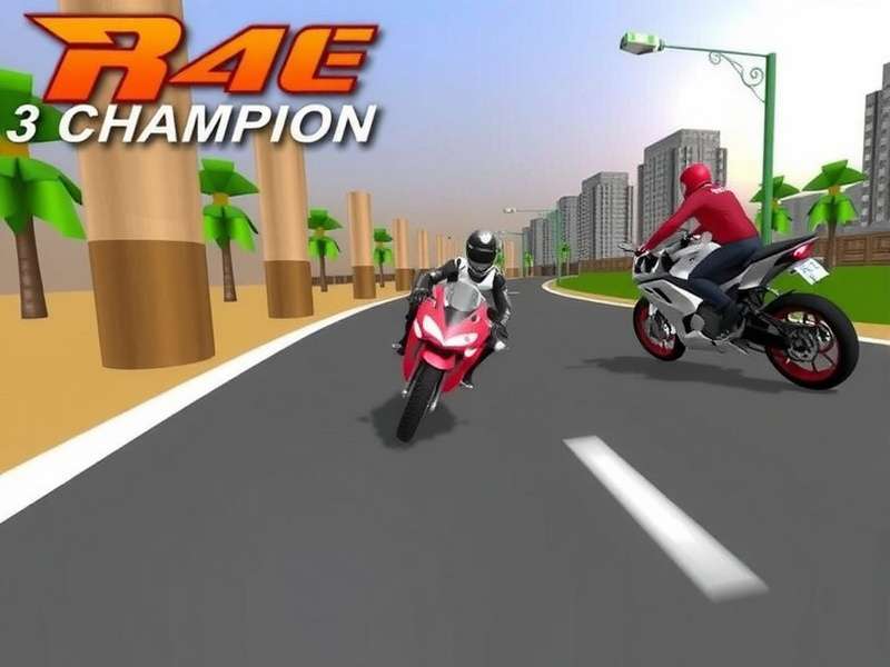 Race 3D Champion Game Banner - Indian Streets Racing Action