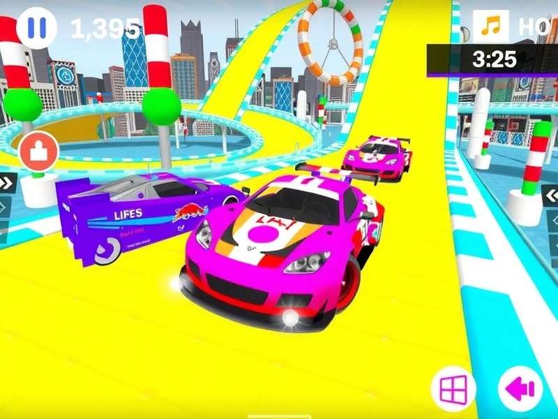 Race 3D Champion Holi Event - Colorful Tracks and Vehicles